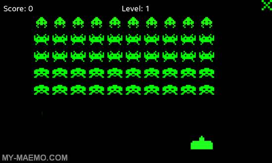 PGZ Space Invaders for Nokia N900 / Maemo 5