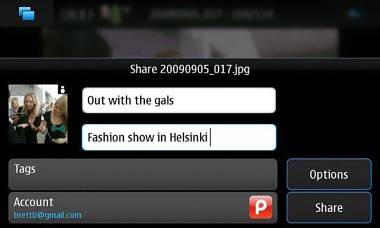 Sharing plug-in to Photobucket for Nokia N900 / Maemo 5