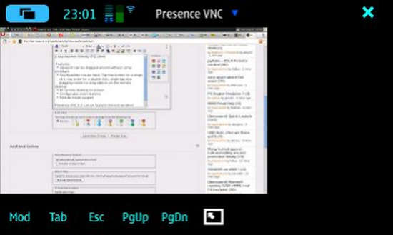 Presence VNC for Nokia N900 / Maemo 5