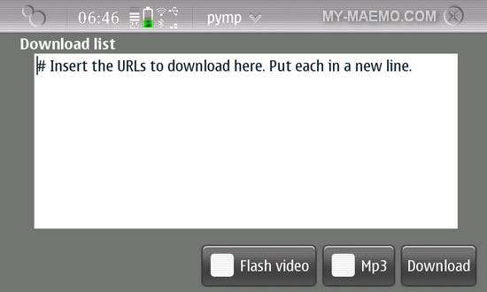 Pymp for Nokia N900 / Maemo 5