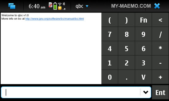 QBC for Nokia N900 / Maemo 5