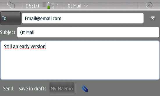QMF Mail Client for Nokia N900 / Maemo 5