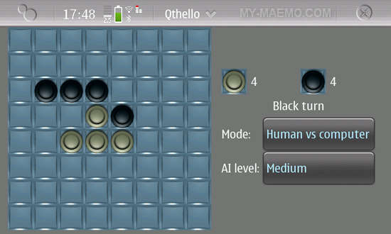 Qthello for Nokia N900 / Maemo 5