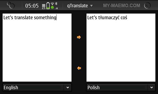 qTranslate for Nokia N900 / Maemo 5