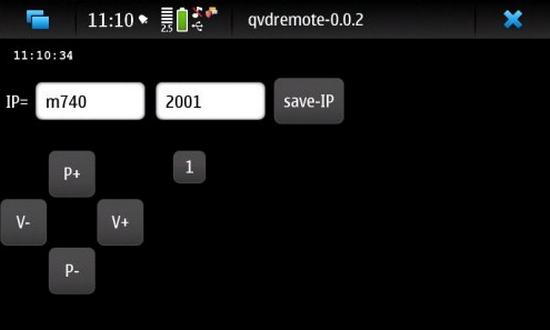qvdremote for Nokia N900 / Maemo 5