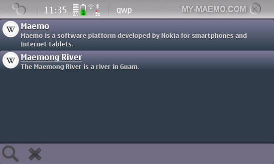 QWP for Nokia N900 / Maemo 5
