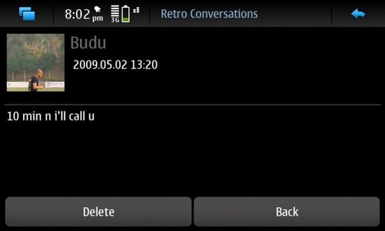 Retro Conversations for Nokia N900 / Maemo 5