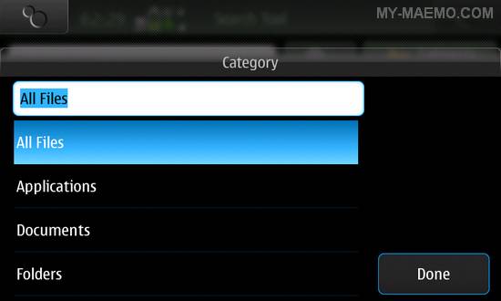 Search Tool for Nokia N900 / Maemo 5