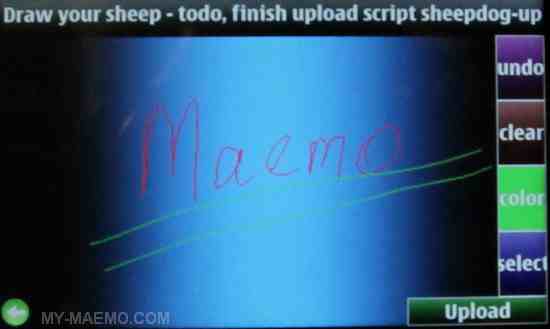 SheepDrawing for Nokia N900 / Maemo 5
