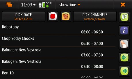 Showtime for Nokia N900 / Maemo 5