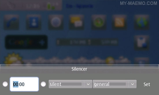 Silencer for Nokia N900 / Maemo 5