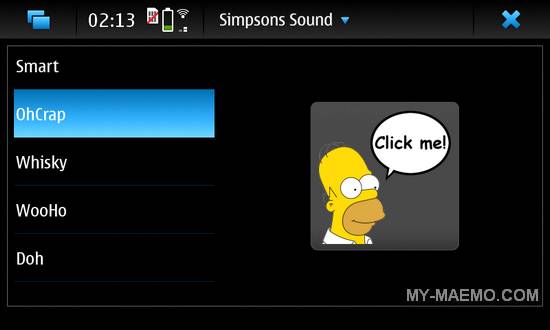 Simpsons for Nokia N900 / Maemo 5