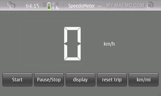 Speedo for Nokia N900 / Maemo 5