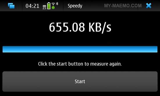 Speedy for Nokia N900 / Maemo 5
