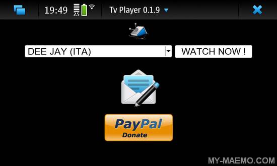 Tv Player for Nokia N900 / Maemo 5