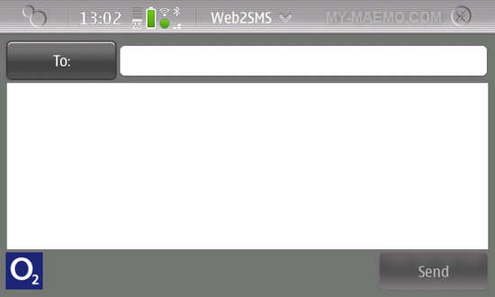 web2sms for Nokia N900 / Maemo 5