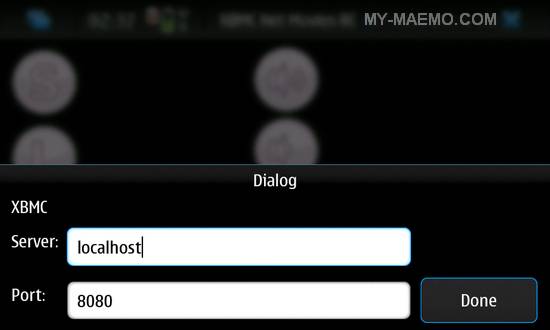 Simple XBMC Remote for Nokia N900 / Maemo 5