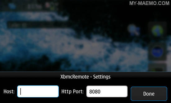 XBMC Remote for Nokia N900 / Maemo 5